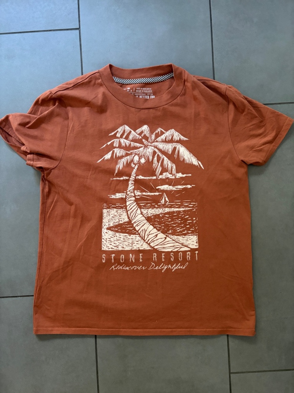 Volcom Rust Orange Palm Graphic Tee - Women
